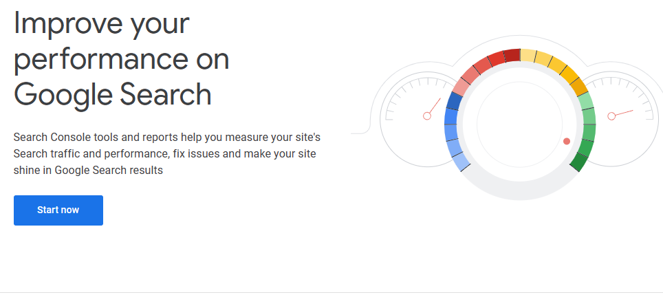 Google Search Console sign up Image : HTTP error status code