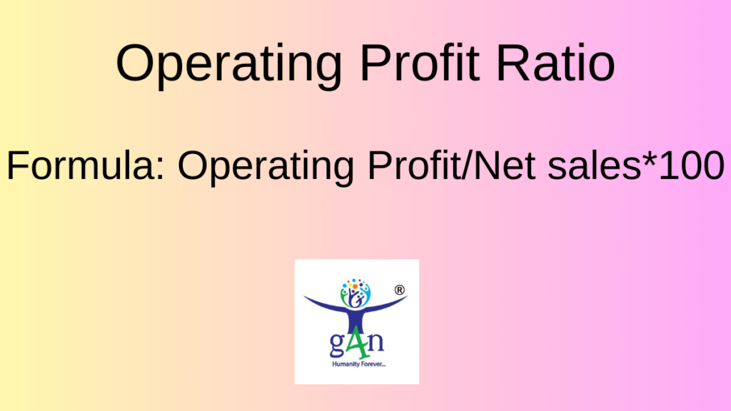 Business metrics: Operating Profit Ratio
